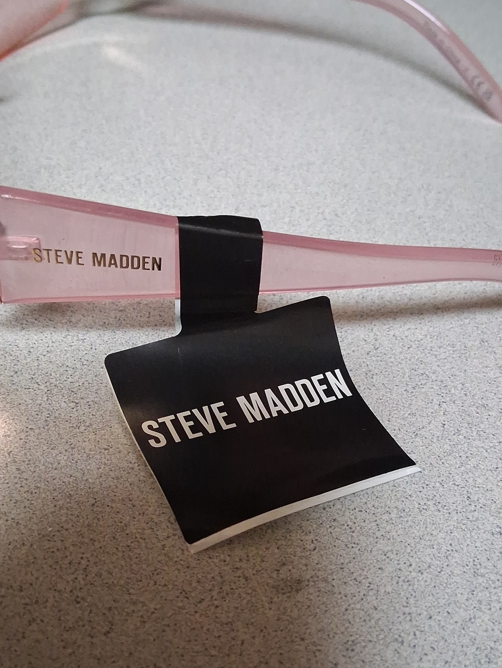 BNWT Steve Madden KEANIE Pink Rimless  Sunglasses - Picture 3 of 4